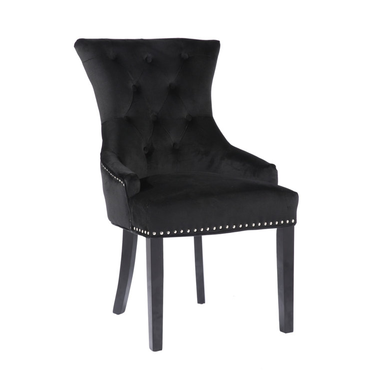 paj interiors Tufted Velvet Upholstered Parsons Chair Wayfair